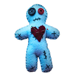 Handcrafted Blue Voodoo Doll