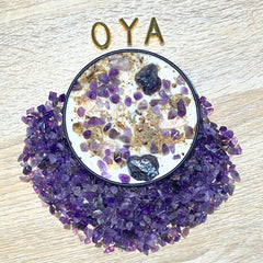 Oya Orisha Crystal Candle