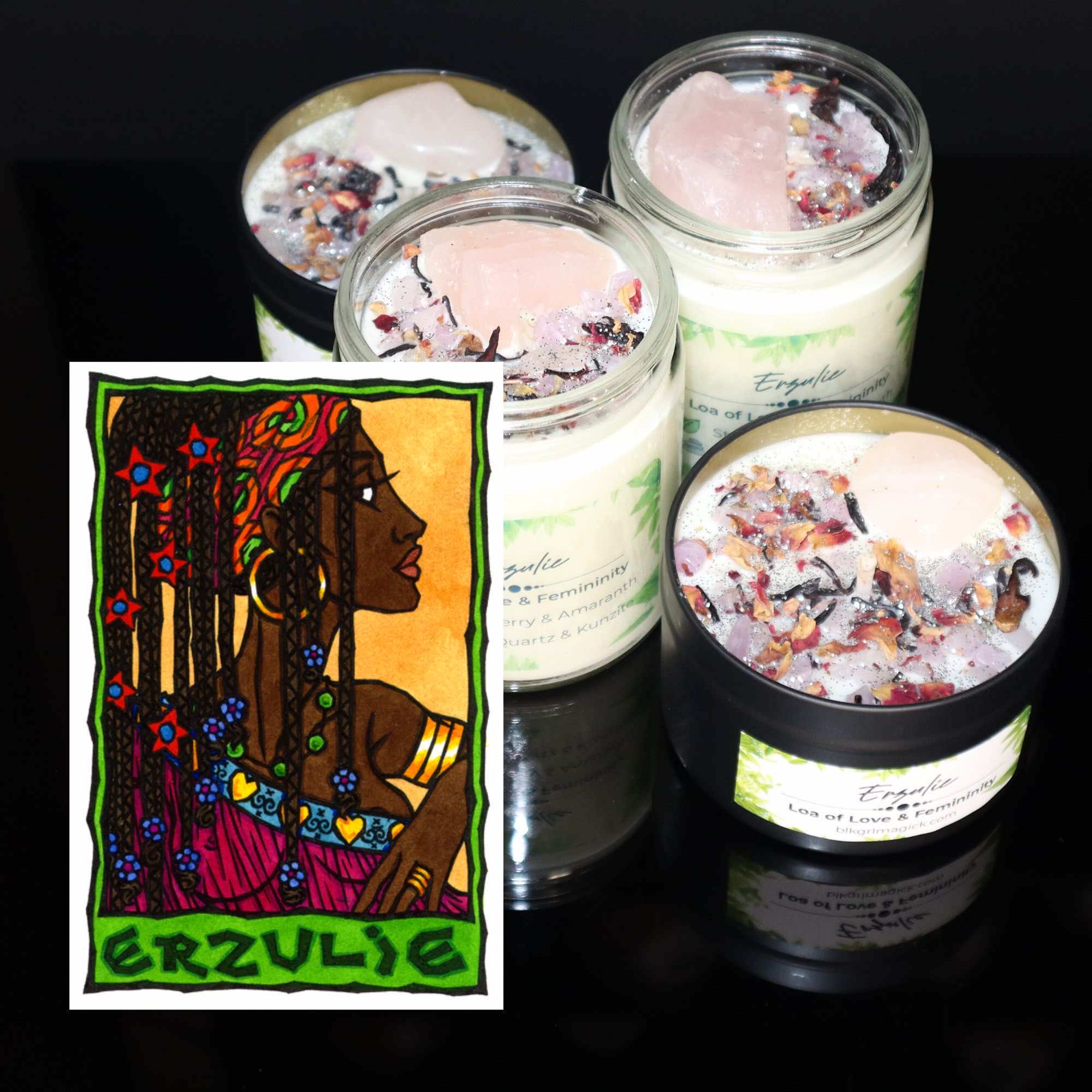 Erzulie Haitian Loa Candle