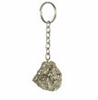 Raw Pyrite Gemstone Keychain