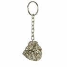 Raw Pyrite Gemstone Keychain