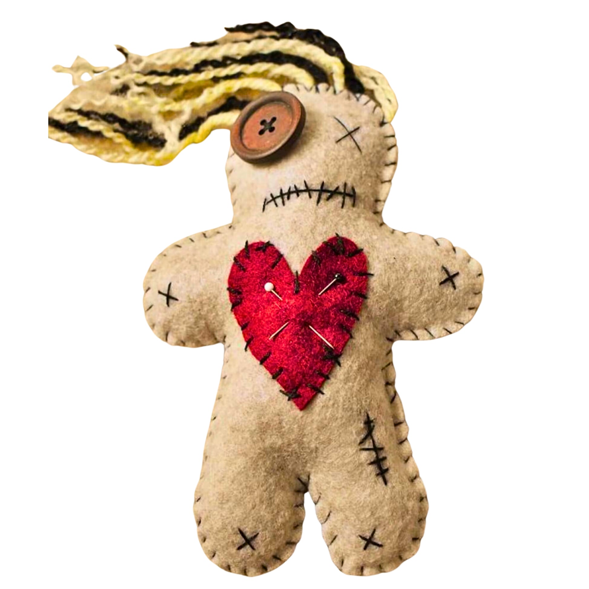 Handcrafted Brown Voodoo Doll