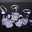 Handmade Hamsa Evil Eye Keychain