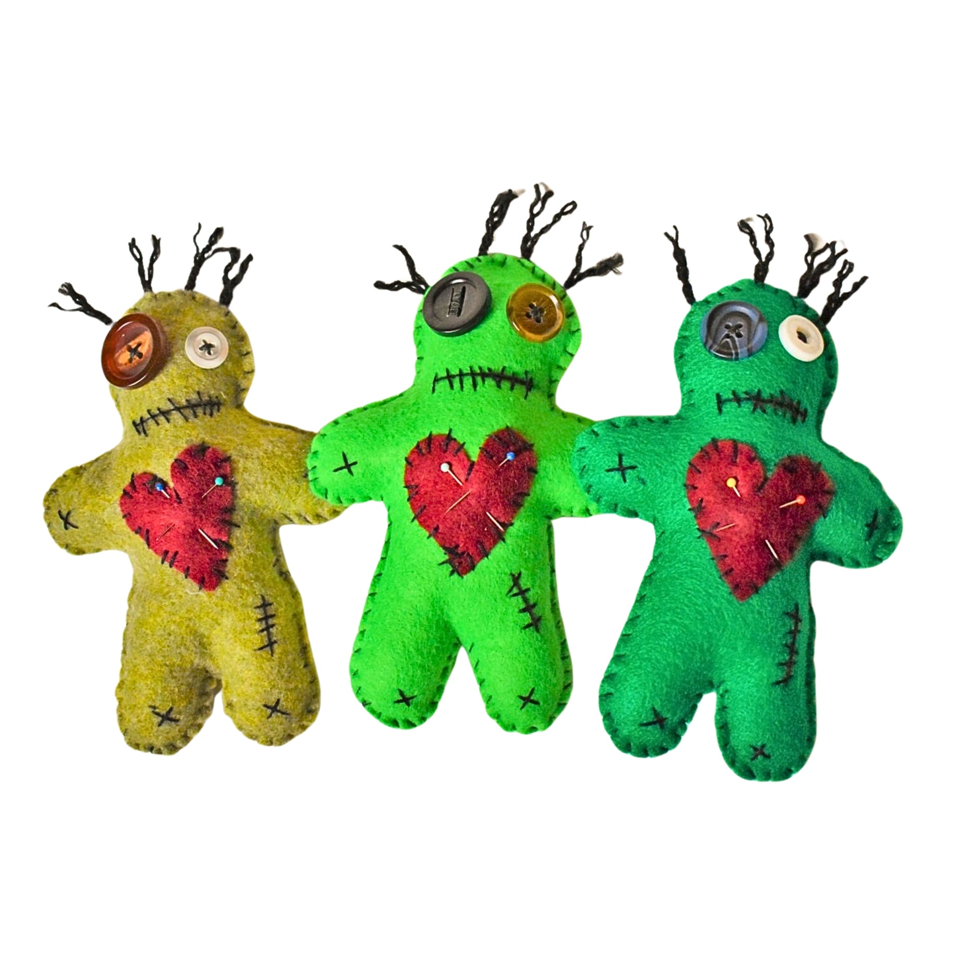 Handcrafted Green Voodoo Doll