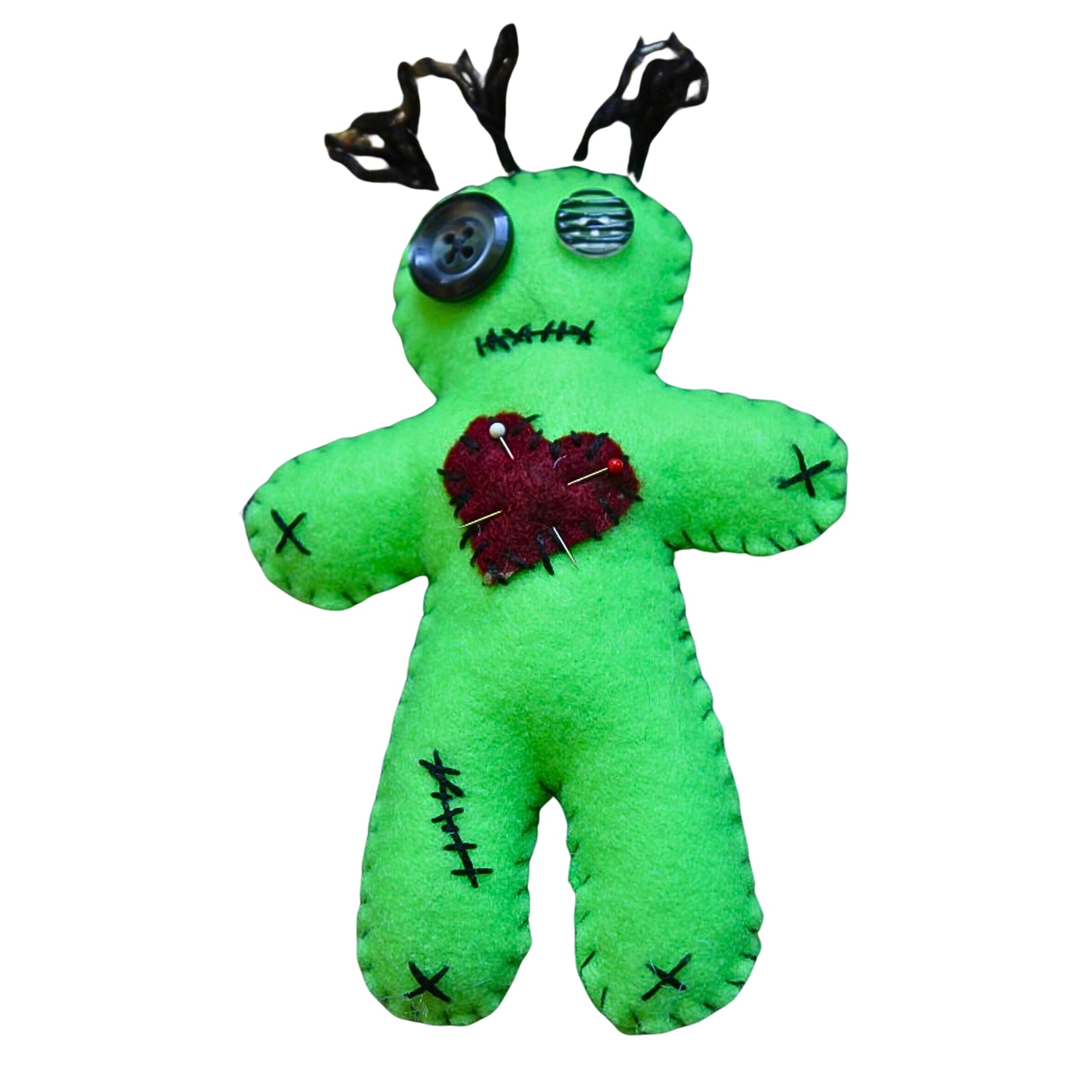 Handcrafted Green Voodoo Doll