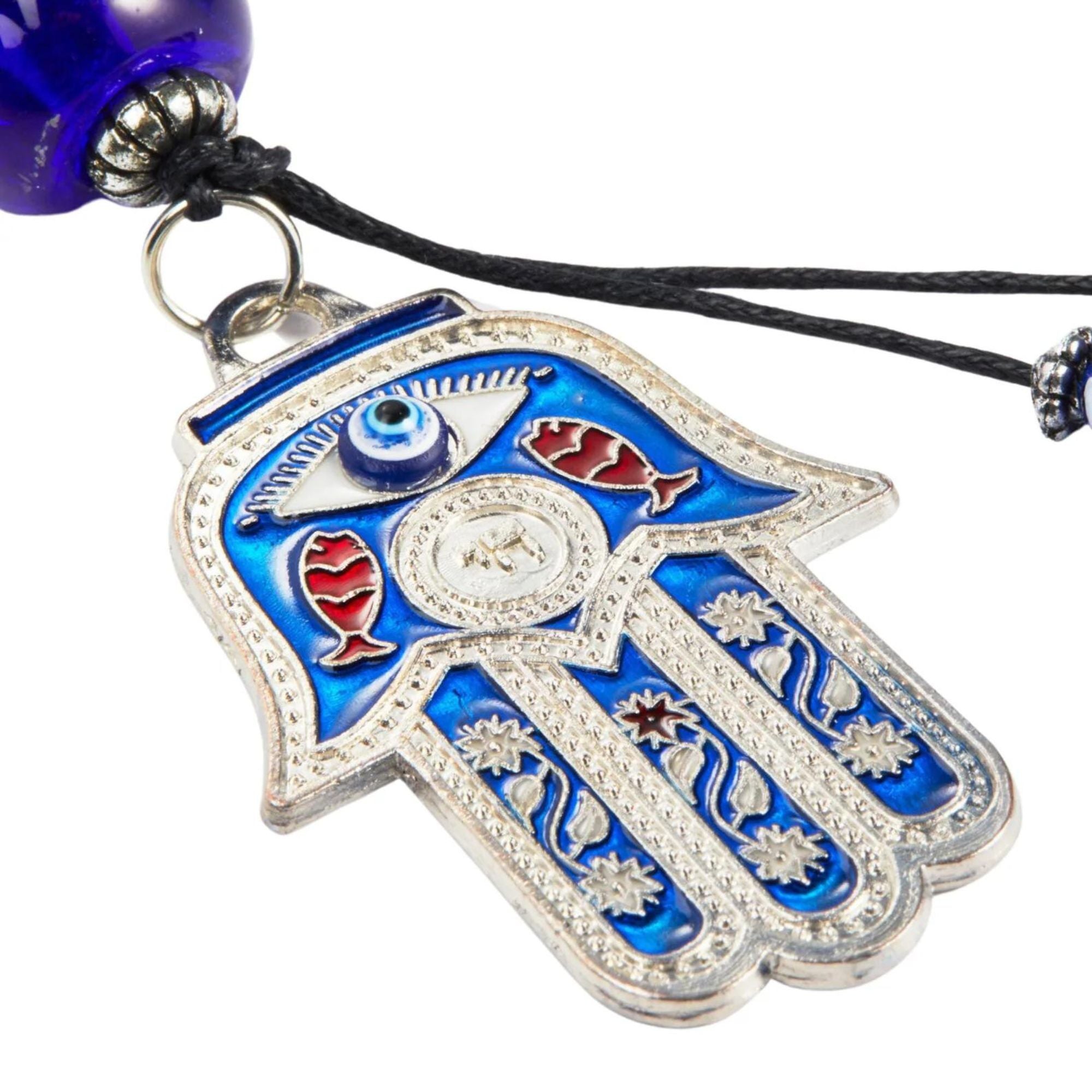 Handmade Hamsa Evil Eye Keychain