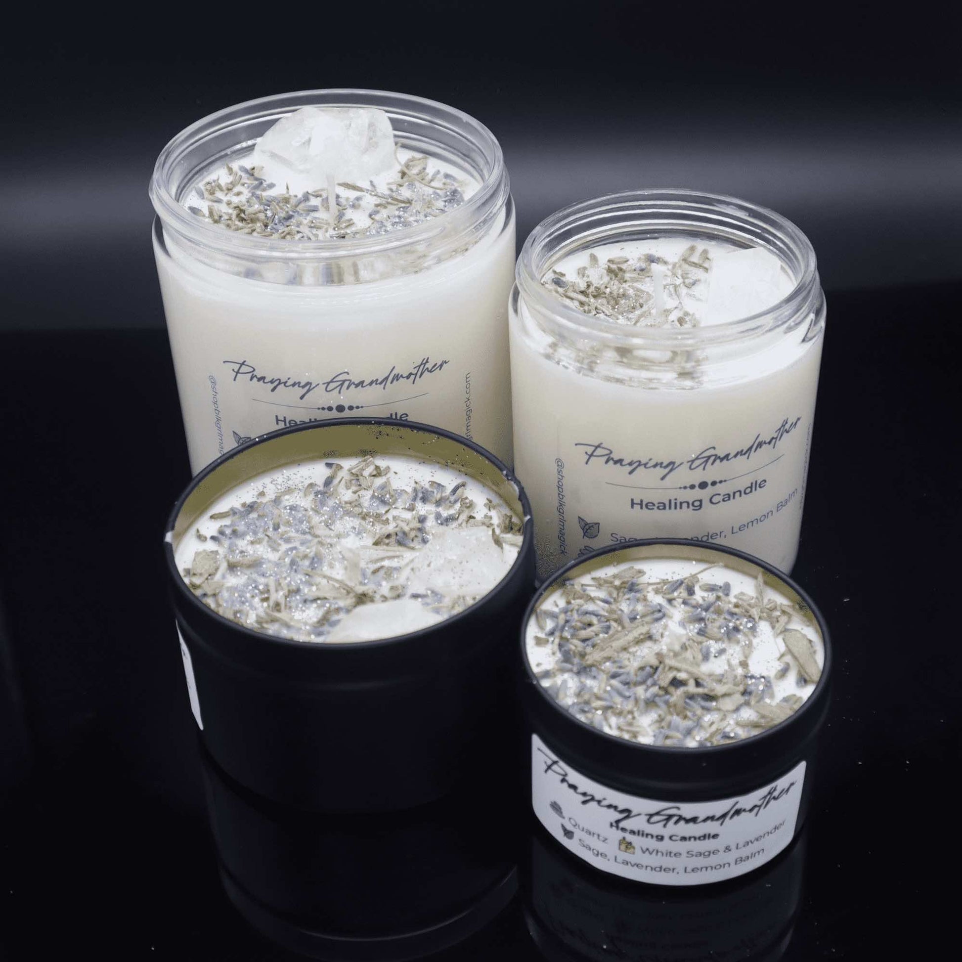 Praying Grandmother Healing Candle Gift Set