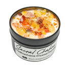 Sacral Chakra Crystal Candle