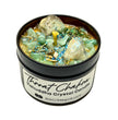 Throat Chakra Crystal Candle