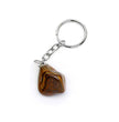 Raw Tiger Eye Gemstone Keychain